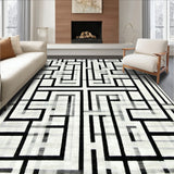 Black White Geometric(Gray)