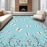 Enchanted Garden Dance with Floral Vine Motifs (Blue)