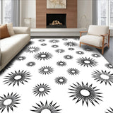 Starburst Explosion Motif Comfort Floor Treatment (Black) - ODIKA