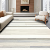 Contemporary Gray and Cream Area(Gray)