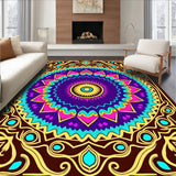 Boho Eclectic Symmetrical Decorative Entrance Tapestry (Brown)