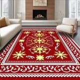 Nordic Starburst Celebration with Festive Embellishments(Red)