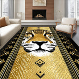 Inspiring Leopard Tiger Lion Be Strong Wild Animal Area(Gold)