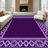 Tile Inspired with Ornate Border Design(Purple)