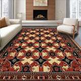 Ultra Soft Area Rug, Non Slip, Stain Resistant, Washable Area Rugs for Living Room, Bedroom, Western Star Vintage Runner(Beige)