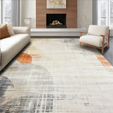 Chic Vintage Inspired Area with Artistic Distressed Texture and(Beige)