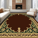 Paisley Scrollwork with Decorative Border(Brown)