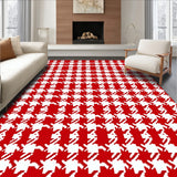 Classic Buffalo Check Design Featuring Crisp Contrasting Lines(Red)
