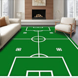 League Tournament Grass Surface Flooring With Yard Lines(Green)