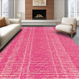 Ultra Soft Area Rug, Non Slip, Stain Resistant, Washable Area Rugs for Living Room, Bedroom, Boho Pink Floral Soft Playroom Rug(Pink)
