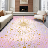 Whimsical Starburst and Motif Design with Radiant Pastel Accents(Pink)
