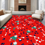 Scandinavian Winter Forest with Delicate Spruce and Berry Accents(Red)