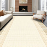 Nepenthe Beige Subtle Checks Patterned Area(Beige)