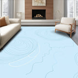 Ethereal Mist Subtle Swirl Dreamy Artistic Accent(Blue)