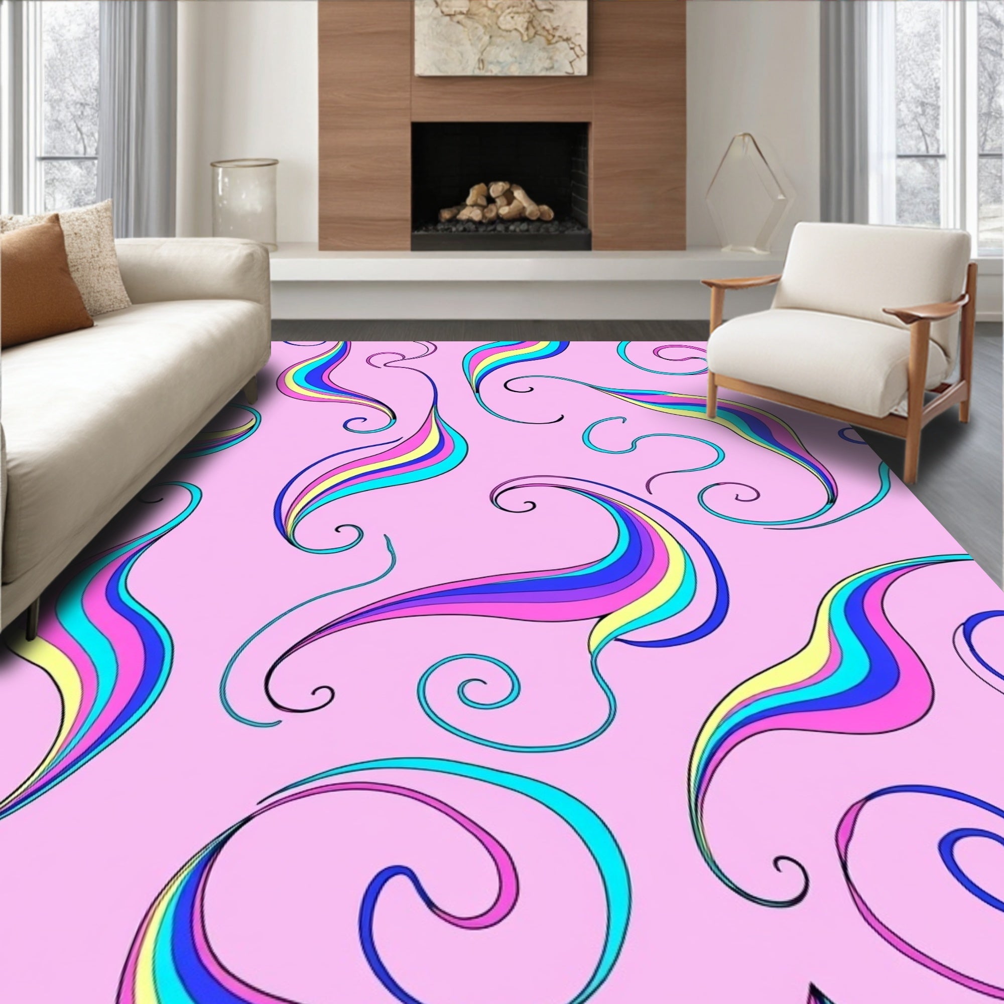 Enchanted Unicorn Horn Spiral Plush with Swirls (Pink) - ODIKA