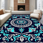 Boho Ornate Floral Motifs (Blue) - ODIKA