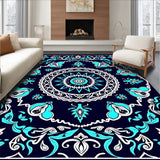 Boho Ornate Floral Motifs (Blue) - ODIKA
