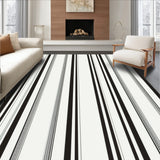 Chic Parisian with Timeless Bistro Inspired Black Stripes(Beige)