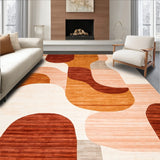 Abstract Interlocking Wave with Earthtone Gradients(Beige)