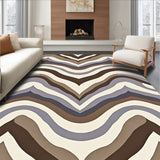 Chevron Wave with Zigzag Design(Brown)