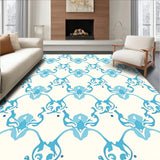 Quatrefoil Web Intertwined Through Artistic Swirls(White)