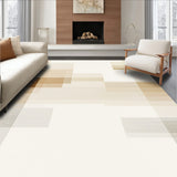 Abstract Horizon Beige Modern Artistic Floor Covering(Beige)