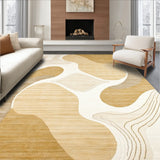 Coastal Dune Kitchen Runner Non Slip Hallway Area(Beige)