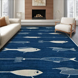 Charming Fishing Motif(Blue) - ODIKA