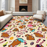 Gingerbread Village Whimsical Holiday Charming Cottage Scene(Brown)