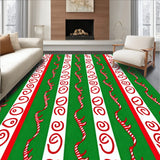 Cane Stripe with Peppermint Swirl Holiday Design(Green)