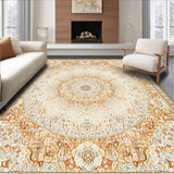 Beautiful Circle Area Ivory & Beige(Beige)