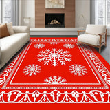 Nordic Crystal Pathway Elegant Winter Seasonal Adornment(Red)