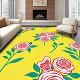 Elegant Floral Blossom Washroom Accent(Yellow)