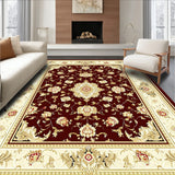 Elegant Traditional Floral Medallion(Red)