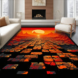 Energetic Tiled Artistry(Red)