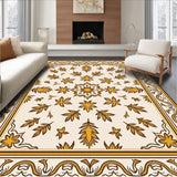 Abstract Botanical Leaf Damask Inspired Treasure(Gold)