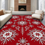 Classic Nordic Starburst with Delicate Frosted Branches(Red)