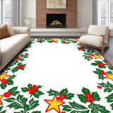 Vintage Holly Berry Wreath Festive Holiday Medallion(Red)