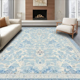 Sophisticated Knot Bow Blue Decorative Mat with Refined Ribbon Design(Blue)