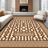 Interlocking Lattice with Motif Accents(Brown)