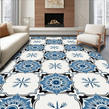 Elegant Medallion Holiday Motif Decorative Floor(White)