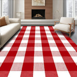 Festive Buffalo Check Welcoming Entry(Red)
