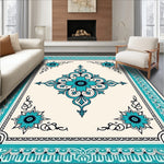 Inspired Quatrefoil Medallion Boho Eclectic Statement (Blue) - ODIKA