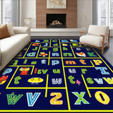 Playful Alphabetic Circular Design(Blue)