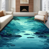 Enchanting Illustrated Waterway Theme(Green)