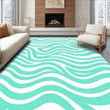 Abstract Interlocking Waves with Soothing Curves and Flowing Lines(Green)