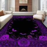 Spooky Bat Wing Coffin With Enchanted Macabre Detailing(Purple)