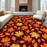 Autumn Maple Leaf Cascade Semi Circle Entryway Accent(Orange)
