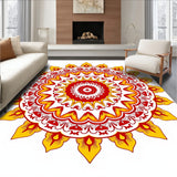 Blossom Tapestry Design with Intricate Petal Motifs Area(Red)