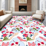 Pocket Style Miniature Floral Bouquet Pile Accent(Pink)